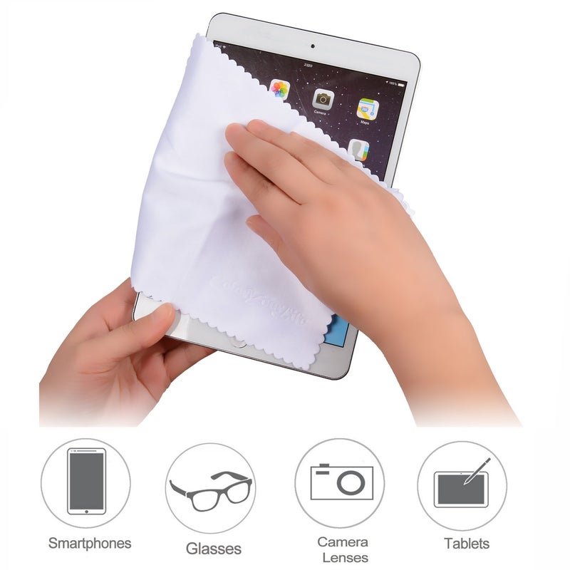 ColorYourLife 20-Pack Microfiber Cleaning Cloths for Smart Phones, Laptops, Tablets, Computer, Lenses, LCD Monitor, TV, Camera, Eyeglasses, Optics Etc - Image 5